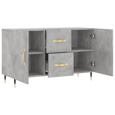 vidaXL Ντουλάπι Γκρι Σκυροδέματος 100x36x60cm Επεξεργασμένο Ξύλο 1 τεμ.