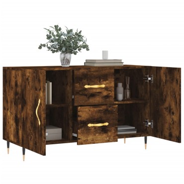 vidaXL Μπουφές Καπνιστή Δρυς 100x36x60cm Επεξεργασμένο Ξύλο 1 τεμ.