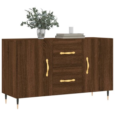 vidaXL Μπουφές Καφέ Δρυς 100x36x60cm Επεξεργασμένο Ξύλο 1 τεμ.