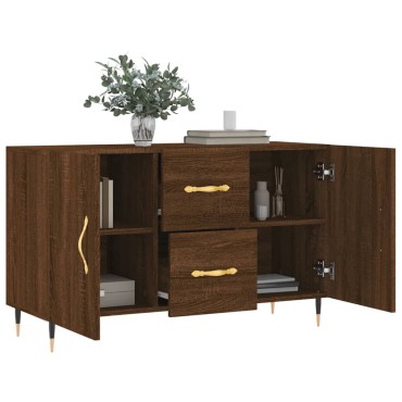 vidaXL Μπουφές Καφέ Δρυς 100x36x60cm Επεξεργασμένο Ξύλο 1 τεμ.