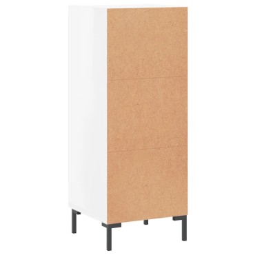vidaXL Ντουλάπι Γυαλιστερό Λευκό 34,5x34x90cm Επεξεργασμένο Ξύλο 1 τεμ.