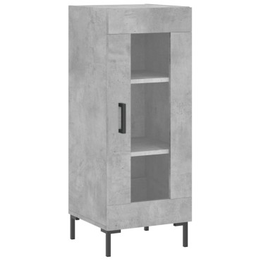 vidaXL Ντουλάπι Γκρι Σκυροδέματος 34,5x34x90cm Επεξεργασμένο Ξύλο 1 τεμ.