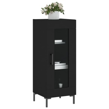 vidaXL Ντουλάπι Μαύρο 34,5x34x90cm από Επεξεργασμένο Ξύλο 1 τεμ.
