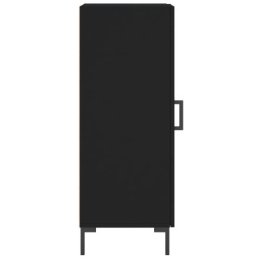 vidaXL Ντουλάπι Μαύρο 34,5x34x90cm από Επεξεργασμένο Ξύλο 1 τεμ.