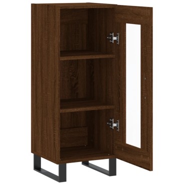 vidaXL Ντουλάπι Καφέ Δρυς 34,5x34x90cm Επεξεργασμένο Ξύλο 1 τεμ.