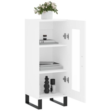 vidaXL Ντουλάπι Λευκό 34,5x34x90cm από Επεξεργασμένο Ξύλο 1 τεμ.