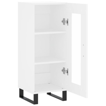 vidaXL Ντουλάπι Λευκό 34,5x34x90cm από Επεξεργασμένο Ξύλο 1 τεμ.