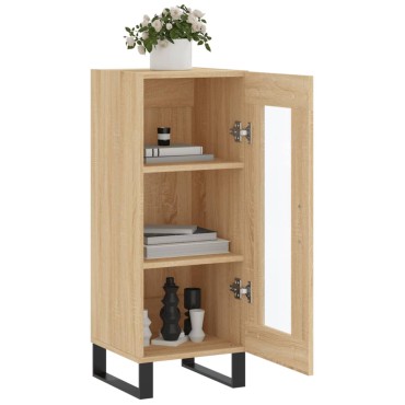 vidaXL Ντουλάπι Sonoma Δρυς 34,5x34x90cm από Επεξεργασμένο Ξύλο 1 τεμ.