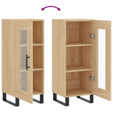 vidaXL Ντουλάπι Sonoma Δρυς 34,5x34x90cm από Επεξεργασμένο Ξύλο 1 τεμ.