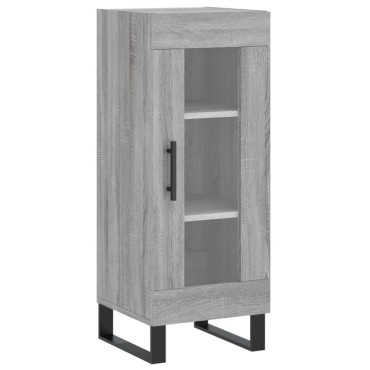 vidaXL Ντουλάπι Γκρι Sonoma 34,5x34x90cm από Επεξεργασμένο Ξύλο 1 τεμ.