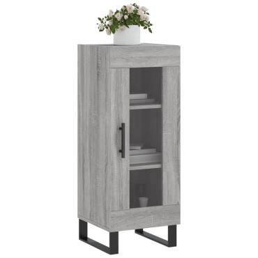 vidaXL Ντουλάπι Γκρι Sonoma 34,5x34x90cm από Επεξεργασμένο Ξύλο 1 τεμ.