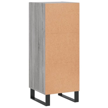 vidaXL Ντουλάπι Γκρι Sonoma 34,5x34x90cm από Επεξεργασμένο Ξύλο 1 τεμ.
