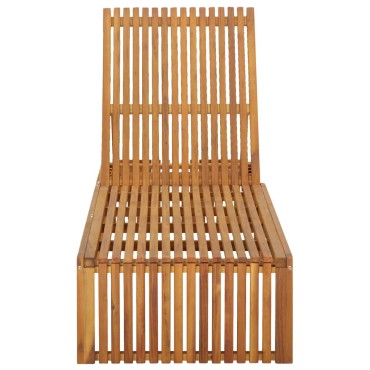 vidaXL Ξαπλώστρα από Μασίφ Ξύλο Ακακίας 200x60x30/90cm 1 τεμ.