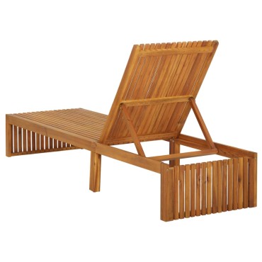 vidaXL Ξαπλώστρα από Μασίφ Ξύλο Ακακίας 200x60x30/90cm 1 τεμ.