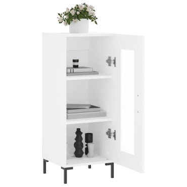 vidaXL Ντουλάπι Λευκό 34,5x34x90cm από Επεξεργασμένο Ξύλο 1 τεμ.