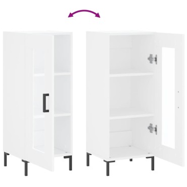 vidaXL Ντουλάπι Λευκό 34,5x34x90cm από Επεξεργασμένο Ξύλο 1 τεμ.