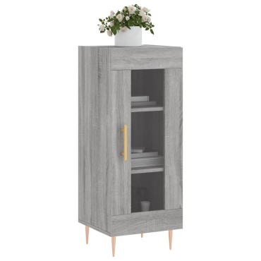 vidaXL Ντουλάπι Γκρι Sonoma 34,5x34x90cm από Επεξεργασμένο Ξύλο 1 τεμ.