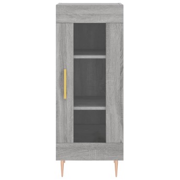 vidaXL Ντουλάπι Γκρι Sonoma 34,5x34x90cm από Επεξεργασμένο Ξύλο 1 τεμ.