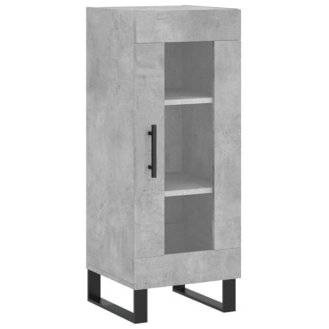 vidaXL Ντουλάπι Γκρι Σκυροδέματος 34,5x34x90cm Επεξεργασμένο Ξύλο 1 τεμ.