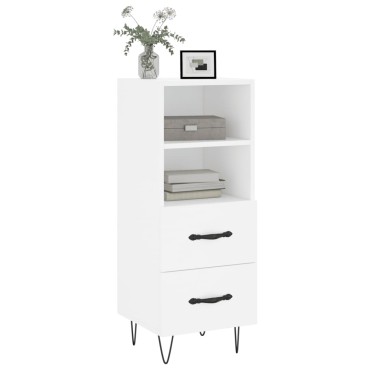 vidaXL Ντουλάπι Λευκό 34,5x34x90cm από Επεξεργασμένο Ξύλο 1 τεμ.