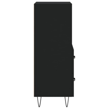 vidaXL Ντουλάπι Μαύρο 34,5x34x90cm από Επεξεργασμένο Ξύλο 1 τεμ.