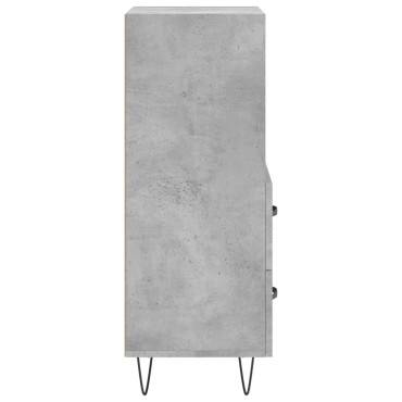 vidaXL Ντουλάπι Γκρι Σκυροδέματος 34,5x34x90cm Επεξεργασμένο Ξύλο 1 τεμ.
