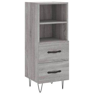 vidaXL Ντουλάπι Γκρι Sonoma 34,5x34x90cm από Επεξεργασμένο Ξύλο 1 τεμ.