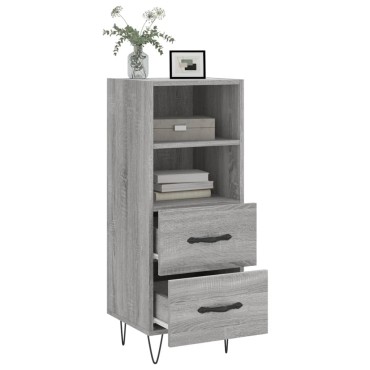 vidaXL Ντουλάπι Γκρι Sonoma 34,5x34x90cm από Επεξεργασμένο Ξύλο 1 τεμ.