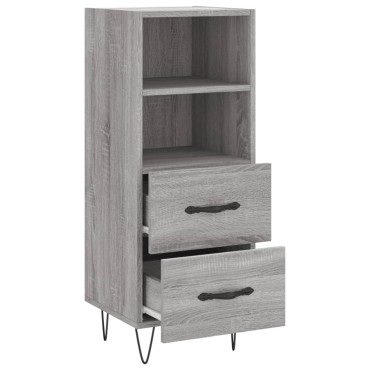 vidaXL Ντουλάπι Γκρι Sonoma 34,5x34x90cm από Επεξεργασμένο Ξύλο 1 τεμ.