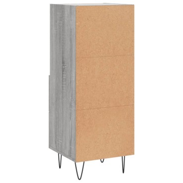 vidaXL Ντουλάπι Γκρι Sonoma 34,5x34x90cm από Επεξεργασμένο Ξύλο 1 τεμ.