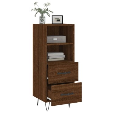 vidaXL Ντουλάπι Καφέ Δρυς 34,5x34x90cm Επεξεργασμένο Ξύλο 1 τεμ.