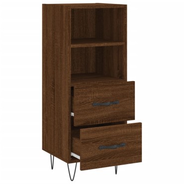 vidaXL Ντουλάπι Καφέ Δρυς 34,5x34x90cm Επεξεργασμένο Ξύλο 1 τεμ.
