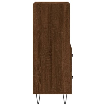 vidaXL Ντουλάπι Καφέ Δρυς 34,5x34x90cm Επεξεργασμένο Ξύλο 1 τεμ.