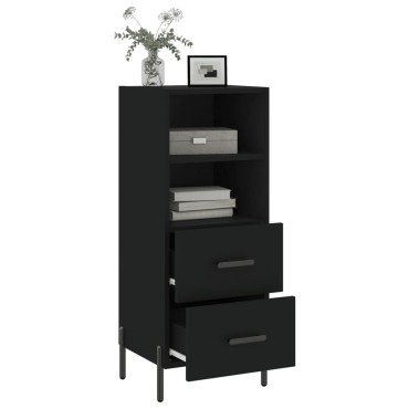 vidaXL Ντουλάπι Μαύρο 34,5x34x90cm από Επεξεργασμένο Ξύλο 1 τεμ.