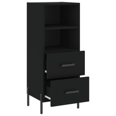 vidaXL Ντουλάπι Μαύρο 34,5x34x90cm από Επεξεργασμένο Ξύλο 1 τεμ.