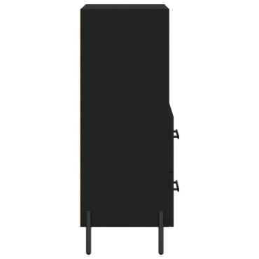 vidaXL Ντουλάπι Μαύρο 34,5x34x90cm από Επεξεργασμένο Ξύλο 1 τεμ.