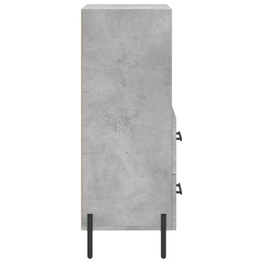 vidaXL Ντουλάπι Γκρι Σκυροδέματος 34,5x34x90cm Επεξεργασμένο Ξύλο 1 τεμ.