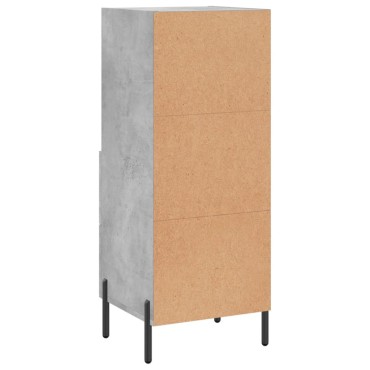 vidaXL Ντουλάπι Γκρι Σκυροδέματος 34,5x34x90cm Επεξεργασμένο Ξύλο 1 τεμ.