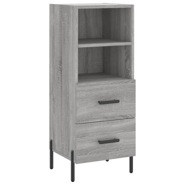 vidaXL Ντουλάπι Γκρι Sonoma 34,5x34x90cm από Επεξεργασμένο Ξύλο 1 τεμ.