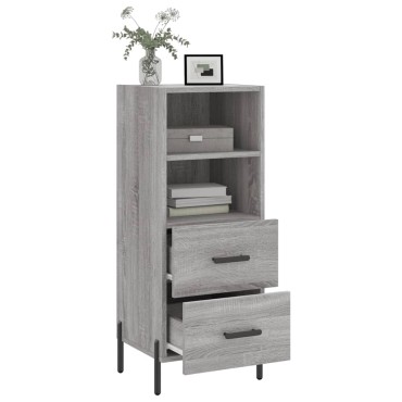 vidaXL Ντουλάπι Γκρι Sonoma 34,5x34x90cm από Επεξεργασμένο Ξύλο 1 τεμ.