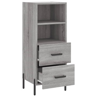 vidaXL Ντουλάπι Γκρι Sonoma 34,5x34x90cm από Επεξεργασμένο Ξύλο 1 τεμ.