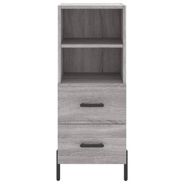 vidaXL Ντουλάπι Γκρι Sonoma 34,5x34x90cm από Επεξεργασμένο Ξύλο 1 τεμ.