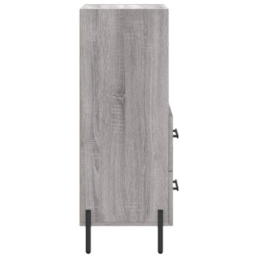 vidaXL Ντουλάπι Γκρι Sonoma 34,5x34x90cm από Επεξεργασμένο Ξύλο 1 τεμ.