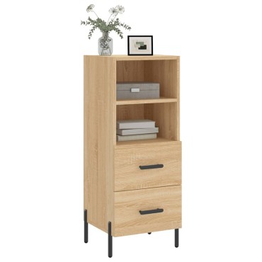 vidaXL Ντουλάπι Sonoma Δρυς 34,5x34x90cm από Επεξεργασμένο Ξύλο 1 τεμ.