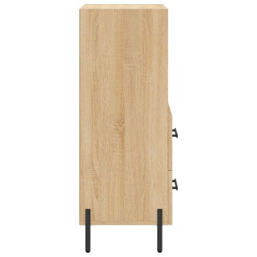 vidaXL Ντουλάπι Sonoma Δρυς 34,5x34x90cm από Επεξεργασμένο Ξύλο 1 τεμ.