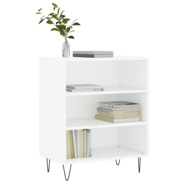 vidaXL Ραφιέρα Λευκή 57x35x70cm από Επεξεργασμένο Ξύλο 1 τεμ.