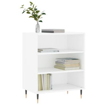 vidaXL Ραφιέρα Λευκή 57x35x70cm από Επεξεργασμένο Ξύλο 1 τεμ.
