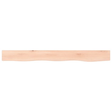 vidaXL Ράφι Τοίχου 100x10x6cm από Ακατέργαστο Μασίφ Ξύλο Δρυός 1 τεμ.