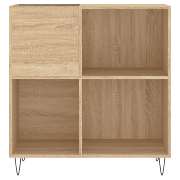 vidaXL Δισκοθήκη Sonoma Δρυς 84,5x38x89cm από Επεξεργασμένο Ξύλο