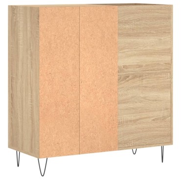vidaXL Δισκοθήκη Sonoma Δρυς 84,5x38x89cm από Επεξεργασμένο Ξύλο